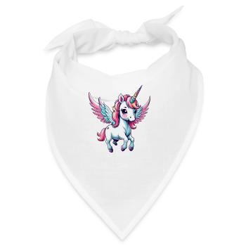 Licorne Einhorn Kawaii - Bandana - Weiß - Vorne