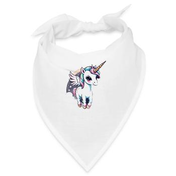 Licorne Einhorn Kawaii - Bandana - Weiß - Vorne