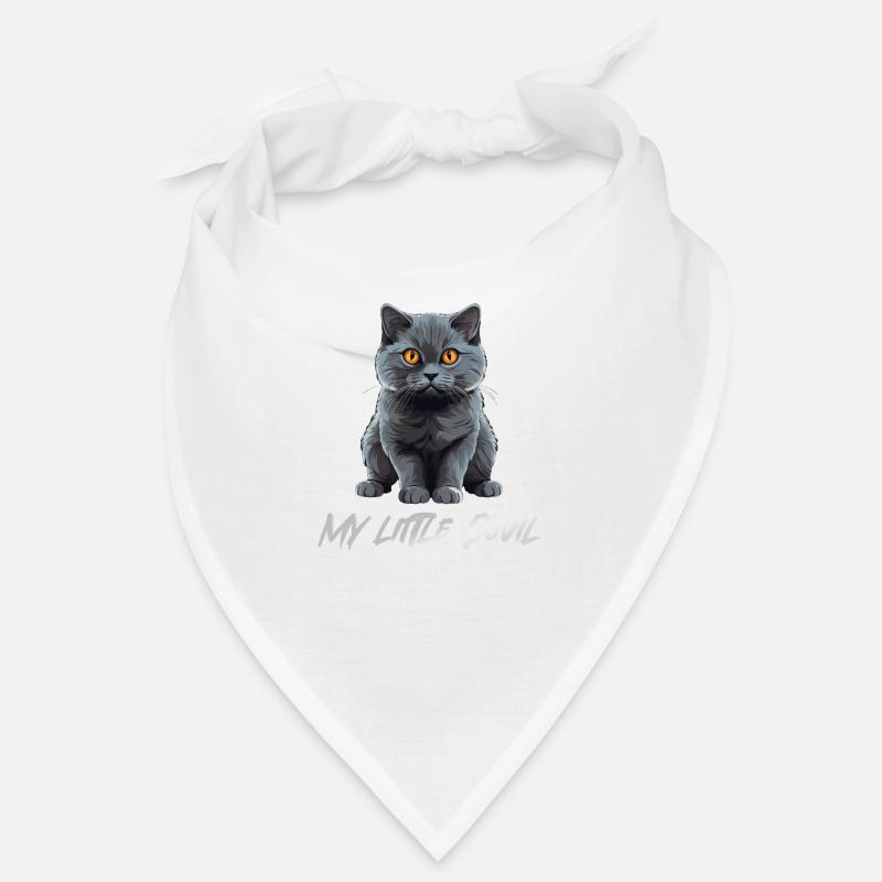 Cute Gray Cat My Little Devil Bandana