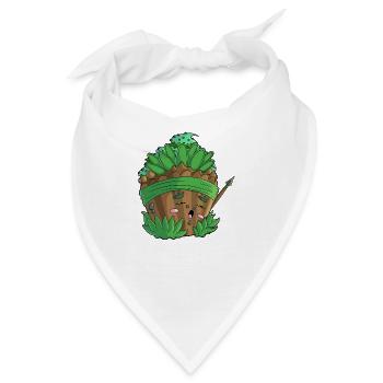 Jungle Cupcake - Bandana - Weiß - Vorne
