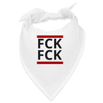 FCK FCK - Bandana - Weiß - Vorne