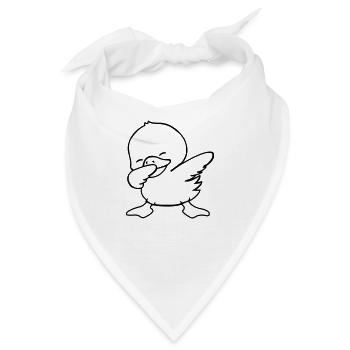 duck dabbing - Bandana - Weiß - Vorne