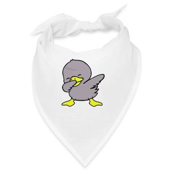 duck dabbing - Bandana - Weiß - Vorne