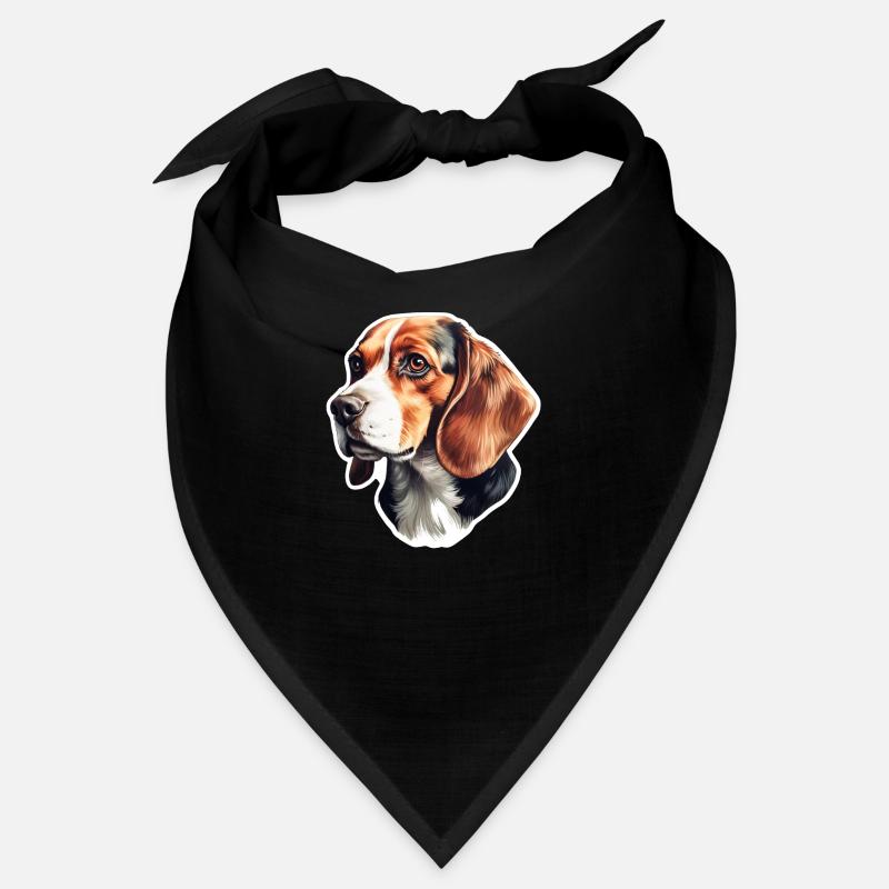 Beagle Head Side View Bandana