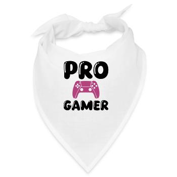 pro gamer 1 - Bandana - Weiß - Vorne