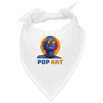 Pop Art - Bandana - Weiß - Vorne