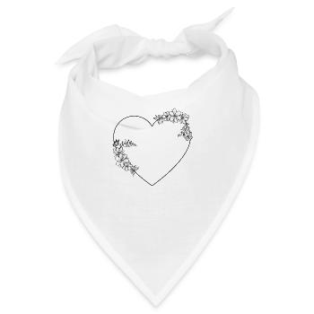 Rahmen Herz - Bandana - Weiß - Vorne