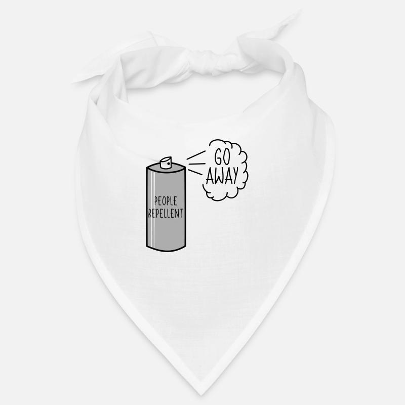 People Repellent Go Away Spray - Bandana - Weiß