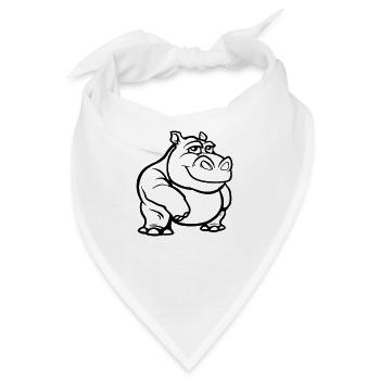 nilpferd - Bandana - Weiß - Vorne