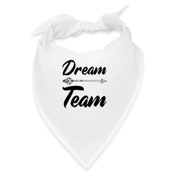 dream team - Bandana - Weiß - Vorne