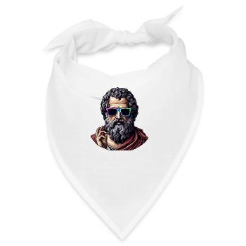 Cooler Philosoph - Bandana - Weiß - Vorne
