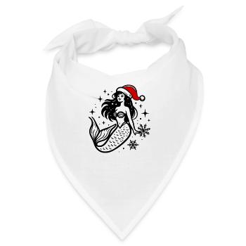 Meerjungfrau Weihnachtlich - Bandana - Weiß - Vorne