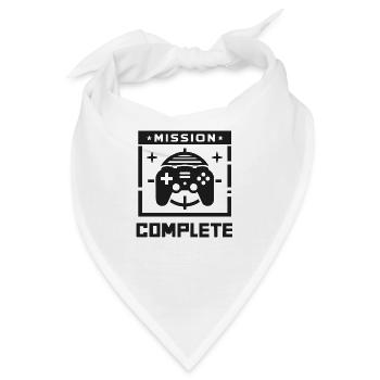 Mission abgeschlossen - Bandana - Weiß - Vorne