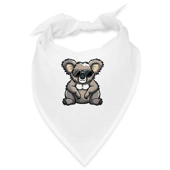 Koala Comic Cool - Bandana - Weiß - Vorne
