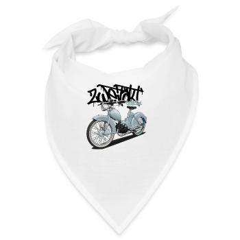 SR2 (hellblau) // Illustration - Bandana - Weiß - Vorne