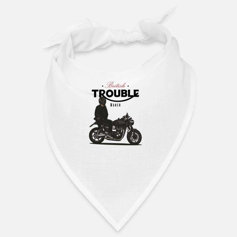 Modern Classic // Custom // Motorcycle - Bandana - white