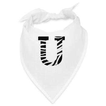 Brief an das Zebra - Bandana - Weiß - Vorne