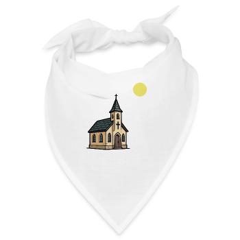 kirche - Bandana - Weiß - Vorne