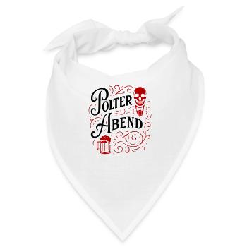 Polter Abend Bier - Bandana - Weiß - Vorne