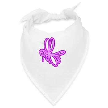 Neon Libelle - Bandana - Weiß - Vorne