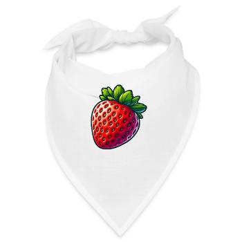 Gourmet-Erdbeere - Bandana - Weiß - Vorne