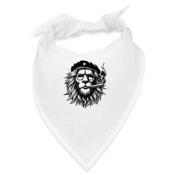 Lion Head - Bandana - Weiß - Vorne