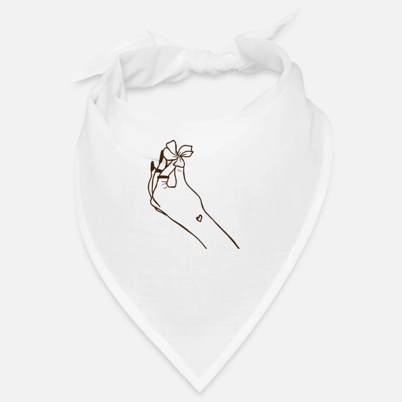 Main avec fleur Bandana