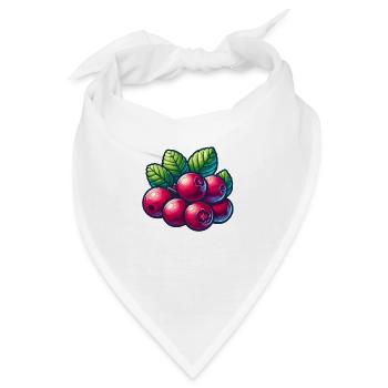 Cranberry Beeren - Bandana - Weiß - Vorne