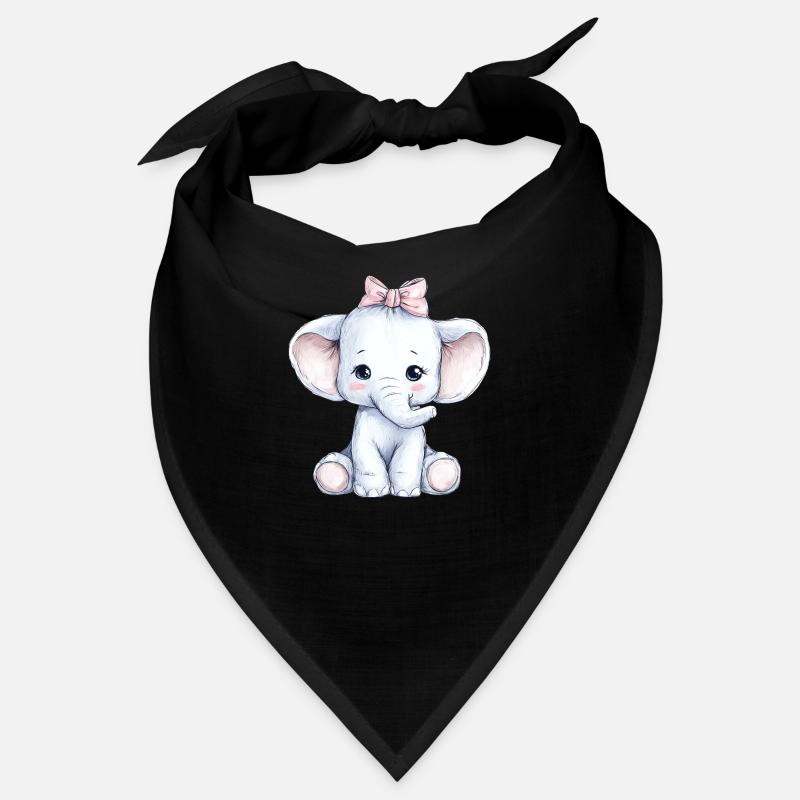 Mignon bébé éléphant Bandana