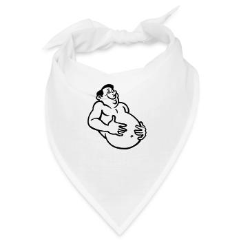 bauch - Bandana - Weiß - Vorne