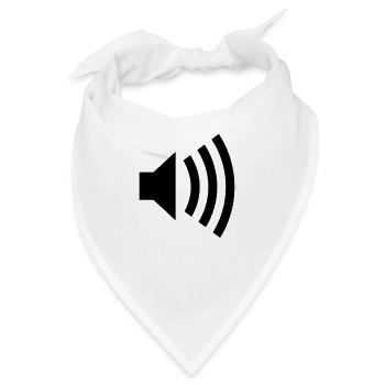loud music - Bandana - Weiß - Vorne