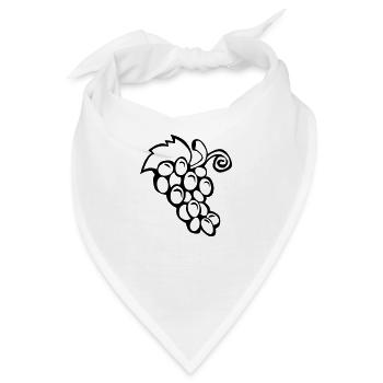 Bunch Trauben - Bandana - Weiß - Vorne