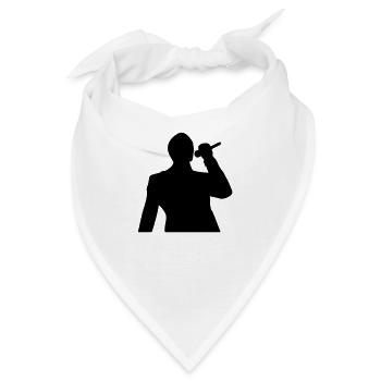 Berühmte Star Sänger - Bandana - Weiß - Vorne