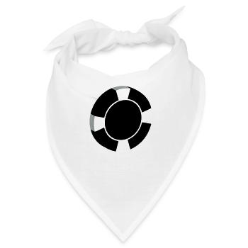 Poker Poker-Chip - Bandana - Weiß - Vorne