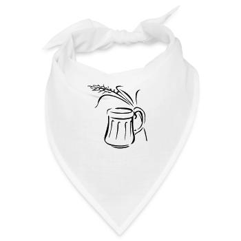 krug ...von wicki_de - Bandana - Weiß - Vorne