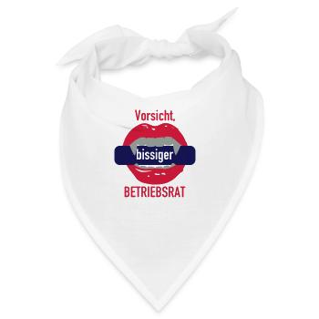 Bissiger Betriebsrat - Bandana - Weiß - Vorne