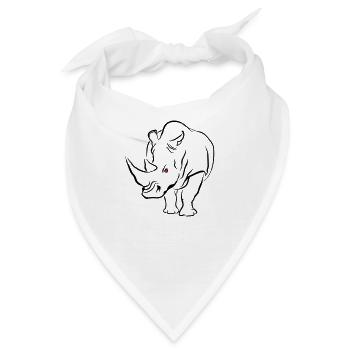 RHINO - Bandana - Weiß - Vorne