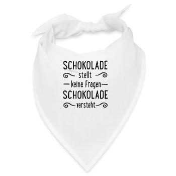 Schokolade - Bandana - Weiß - Vorne