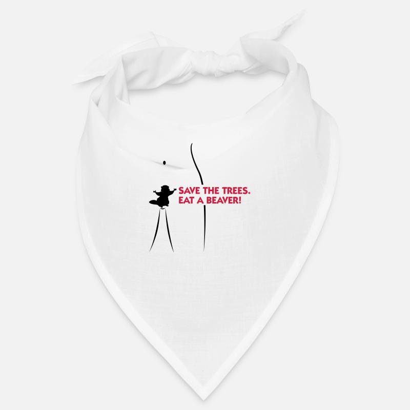 Rette die Bäume. Esst einen Biber. Bandana