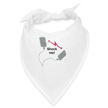 Defibrillator - Shock me! - Bandana - Weiß - Vorne