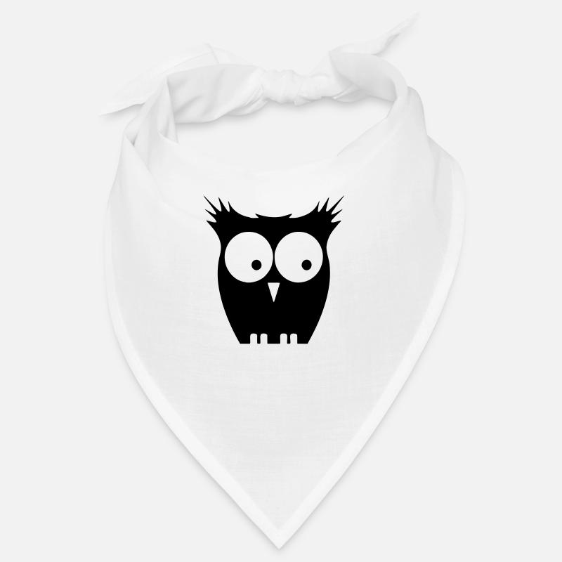 eule - Bandana - Weiß