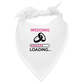 wedding loading - Stag do - hen party - Bandana - Weiß - Vorne