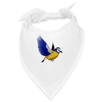 Der Diebstahl der Meise - Bandana - Weiß - Vorne
