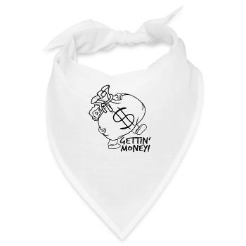 dollar gettin money tragen schwer symbol zeichen g - Bandana - Weiß - Vorne