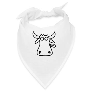Crazy Bull - Bandana - Weiß - Vorne
