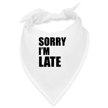 Sorry - Bandana - Weiß - Vorne