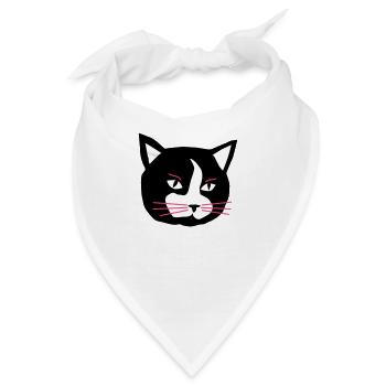 Cat - Bandana - Weiß - Vorne