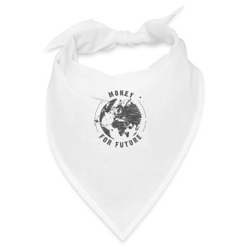 Money for Future - Bandana - Weiß - Vorne