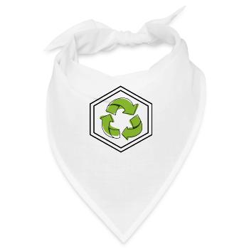 Recycling - Bandana - Weiß - Vorne