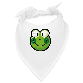 Smiley Frog - Bandana - Weiß - Vorne